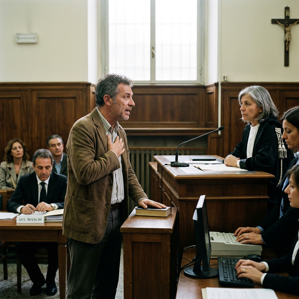 Cliente giura falsamente davanti al giudice