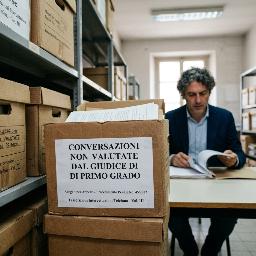 Conversazioni non valutate dal giudice