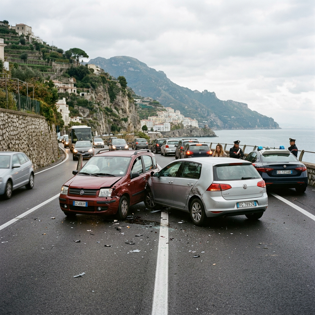 Incidente stradale con tamponamento